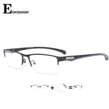 1.67 1.61 Index Optical Glasses Photochrom Prescription Anti blue light Oculos Myopia Astigmatism Men Square Hulf Frame Glasses 2024 - buy cheap