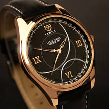 Top marca de luxo yazole relógio masculino simples elegante ouro rosa relógios quartzo relógio pulso homem minimalista erkek kol saati reloj 2024 - compre barato