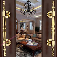 Maçaneta estilo europeu de bronze clássico, maçaneta estilo clássico para porta de madeira, vidro, ktv/hotel, porta de madeira, metal para móveis 2024 - compre barato