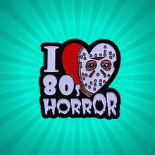 I Love the 80s Horror Movie el 13 ° Jason Voorhees, broche de esmalte duro, alfileres para solapa de cuello, insignia, joyería de moda de Metal de aleación 2024 - compra barato