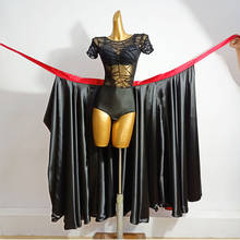 Женское платье для латиноамериканских танцев, длинное красное платье с юбкой, модель DP01, 2020 2024 - купить недорого