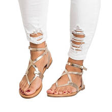 Sandália feminina casual com tornozelo, calçado feminino sandália verão confortável praia 2024 - compre barato