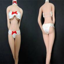 Best Sell 1/6 Scale Female White Underwear Bikini Clothing Set Fit 12'' Seamless Body 2024 - buy cheap