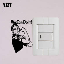 YJZT We Can Do It Vinyl Decal Home Room Decor Wall Switch Sticker Funny Cartoon S19-0880 2024 - buy cheap