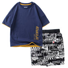 BINIDUCKLING Kids Clothes Set For Big Boys Summer Cotton Fashion T-Shirt+Shorts Boy Outfits Children Clothing  5 6 7 8 9 Year 2024 - buy cheap