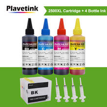 Plavetink-kit de tinta recarregável com 4 cores, cartucho de tinta compatível com pgi2500 xl para canon maxify mb5150 mb5350 mb5450 mb5050 2024 - compre barato