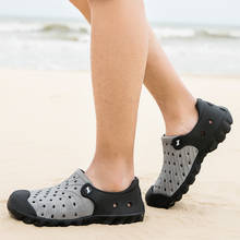 Zapatos de playa para hombre, sandalias informales de jardín, zuecos de goma, toboganes de verano, zapatos de gelatina, talla 40-46 2024 - compra barato