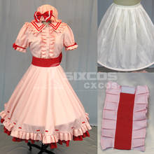 Quality Goods Game Touhou Project Remilia Scarlet Cosplay Costume Cute Pink Uniform Dress Unisex Halloween Role Paly Clothing 2024 - buy cheap