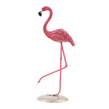 Estatueta de flamingo, decoração de pássaros grandes, estatueta para decoração ao ar livre, 1 peça 2024 - compre barato
