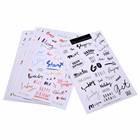 8 Sheets Simple Diary Paper Sticker for Diary Notebook Mobile Phone Journal DIY Ablum Diary Scrapbooking Label Decoration - photo 2026