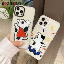 EKONEDA Silicone Phone Case For iPhone 12 11 Pro XS Max XR X 7 8 Plus Cartoon Cute Dog Patterned TPU Back Cover Case 2024 - buy cheap