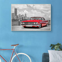 Wall Art Retro Car Poster Vintage Black White Modern Minimalist Canvas Wall Print Pictures for Living Room Nordic Decoration Mai 2024 - buy cheap