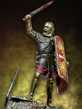 Unassambled 1/32 54mm ancient Roman OFFICER with base 54 mm   Resin figure miniature model kits Unpainted 2024 - buy cheap