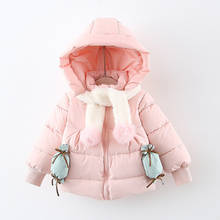 2020 Autumn Winter Kids Jacket for Girls Hooded Thick Warm Children Outwears Infant Overcoats Baby Girl Coats Toddler Clothes 2024 - buy cheap