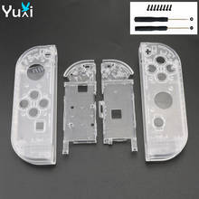 Yuxi tampa de proteção para nintendo switch, capa em plástico branco transparente para console nintendo switch ns nx joy-con, peças para substituição 2024 - compre barato