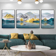 3Pcs New Chinese Simplicity Landscape No Frame Canvas Decorative Painting Poster Picture Album Photo Home Decor Wall Art Room 2024 - buy cheap