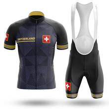 Conjunto de roupas esportivas suíça para ciclismo, maillot, roupa esportiva para o verão, mtb 2024 - compre barato