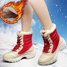Women Boots Super Warm Winter Boots Women Plus Size Platform Shoes Woman Heels Snow Boots Winter Footwear Female Ankle Botas 2024 - buy cheap