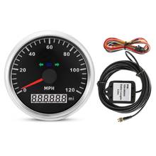 Velocímetro gps ajustável, à prova d'água, antiembaçante, 9-32v, 0-120m/h, para carro, motocicleta, caminhão, barco 2024 - compre barato