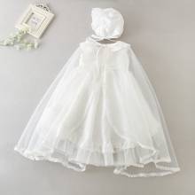 Vestido infantil de verão para meninas, vestido de princesa para recém-nascidos, vestido de renda de 1 ano, de aniversário 2024 - compre barato