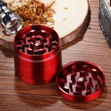 40mm Tobacco Weed Grinder  Flat Plum Patter Multifunctional Zinc Alloy Dry Herb Cutter Spice Mill Kitchen Tools 2024 - купить недорого