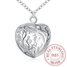 925 Sterling Silve Pendant,Latest Trendy Classic Jewelry,Fashion Small Stereoscopic Heart Chain Pendants Necklace for Women 2020 2024 - buy cheap