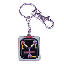 Delorean Flux Capacitor Keychain Back To The Future key ring Time travel Sci-fi Movie Fans Cool accessory 2024 - buy cheap