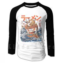 Ramen Kaiju hoodies long sleeve Ramen Takoyaki Dinosaur Kanji Dragon The Great Wave Kanagawa Suhsi Japan 2024 - buy cheap