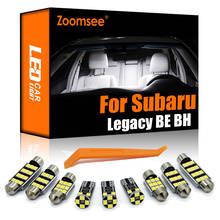 Zoomsee интерьер светодиодный для Subaru Legacy 3 BE5 BE9 BH BH5 BH9 седан универсал 2000-2003 Canbus автомобиль лампы в маскирующем колпаке для внутренних помещений светильник комплект 2024 - купить недорого