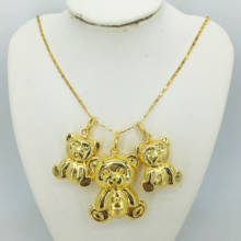 Conjunto de joias de ouro feminino, conjunto de presentes para casamento e esposa com coleção de ouro 2024 - compre barato