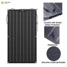 China Wholesale cheap accept customized 100W 200W flexible solar panel mono flexible solar cell 12v battery charger waterproof 2024 - buy cheap