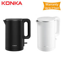 New KONKA Electric kettle fast boiling stainless teapot kitchen Water kettle home 1.8L insulation, stainless steel, underpan heating, safety auto-off function, inwall mark 2024 - buy cheap