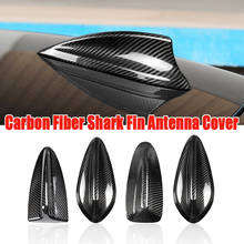 Antena de carro em fibra de carbono real para bmw, capa de barbatana de tubarão, guarnição para bmw e90 e92 f20 f21 f23 f30 f34 f32 f33 f36 g30 20 f15 f16 f21 f45 f48 2024 - compre barato