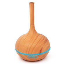 400ml Wood Grain Ultrasonic Cool Mist Humidifier  Aroma Essential Oil Diffuser for Office Home Bedroom Living Room Study Yoga Sp 2024 - buy cheap