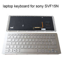 Reemplazo de teclados retroiluminados SVF15, para SONY Vaio SVF15N SVF 15N SP, español, plateado, con tornillo de marco, nuevo 149265461ES 2024 - compra barato