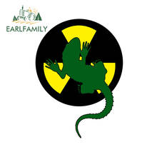 EARLFAMILY 13cm x 9.8cm For Radioactive Gecko Motorcycle Car Stickers Vinyl Decal Car Accessories Waterproof Decoration 2024 - buy cheap