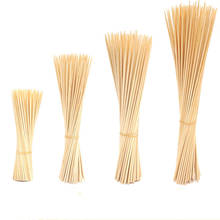 100pcs Bamboo Wooden BBQ Skewers Food Meat Tool Outdoor Camping Barbecue Party Disposable Long Sticks Home Kitchen Accessories 2024 - buy cheap