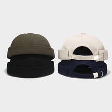 2020 Men Street Casual Docker Sailor Hat Loop Beanie Brimless Cap Fashion Unisex Pumpkin Navy chapeu bucket men's cap hats 2024 - buy cheap