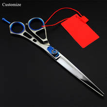 Customize logo japan 440c 7 inch Hollow Pet dog grooming hair scissors cutting barber pet grooming shears hairdressing scissors 2024 - buy cheap