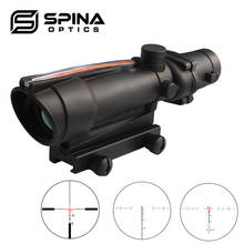 Spina Optics 3.5x35 Tactical Riflescope Red Green Fiber Optics Sight Hunting Scope for cal .223 .308 Rifle with Marking 2024 - buy cheap