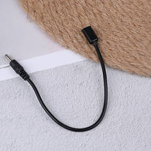 1PCS 20cm To Dc Male Plug Adapter Cable  Connectors DC Power Micro Usb Female Socket 3.5 X 1.35mm 2024 - buy cheap