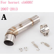 Slip On For  CB600 CB600F Variation Hornet 600 2007-2013 Motorcycle Exhaust Escape Middle Mid Connection Link Pipe Muffler 2024 - buy cheap