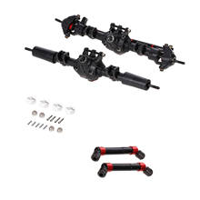 Remote Control Car Front Rear Straight Complete Axle with 2pcs Metal Drive Shafts for 1/10 RC Crawler Axial SCX10 II 90046 90047 2024 - buy cheap