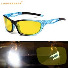 LongKeeper-gafas de visión nocturna polarizadas para hombre, lentes amarillas antideslumbrantes, clásicas, para Conductor de pesca 2024 - compra barato