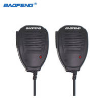 Baofeng microfone portátil para rádio, 2 peças, microfone para rádio de duas vias, walkie talkie uv 5r 2024 - compre barato