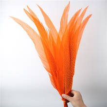 50Pcs/Lot Orange Natural Silver Pheasant Tail Feathers for Crafts 45-60CM Wedding Decorations Chicken Pheasant Feather Plumes 2024 - buy cheap