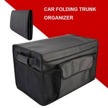 Folding Car Trunk Organizer Accessories Carbon Fiber Auto Boot Organiser Universal Seat Back Foods Water Pockets Storage Box Bag 2024 - buy cheap