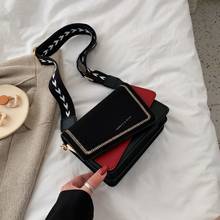 Женские мини-сумки ins ultra fire в стиле ретро, с широким плечевым ремнем, сумка-мессенджер в простом стиле, 2019 2024 - купить недорого