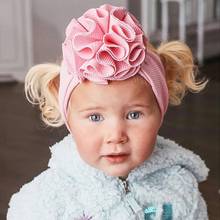Lovely Flower Baby Headband Headwrap Elastic Baby Gilrs Hair Bands Turban Wide Solid Color Hairband Baby Hair Accessories 2024 - buy cheap