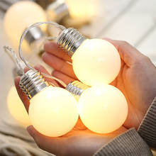 Guirnalda de luces LED con batería para exteriores, bombillas G50 para jardín, Patio, boda, decoración navideña, iluminación blanca cálida 2024 - compra barato
